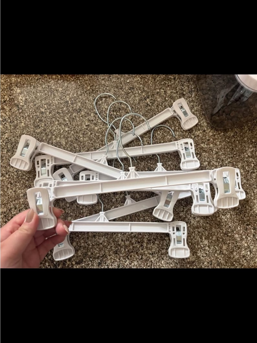 8 Pack White Pant / Skirt Hangers